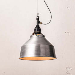 AMPERSAND FACTORY AMP ALU SHADE SQ SMALL WIRE AL/BK ペンダントライト
