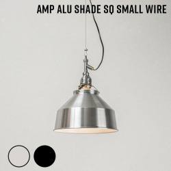 AMPERSAND FACTORY AMP ALU SHADE SQ SMALL WIRE ALL-AL/ALL-BK 