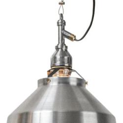 AMPERSAND FACTORY AMP ALU SHADE SQ SMALL WIRE ALL-AL/ALL-BK 