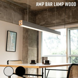 AMPERSAND FACTORY AMP BAR LAMP WOOD AL/BK ペンダントライト