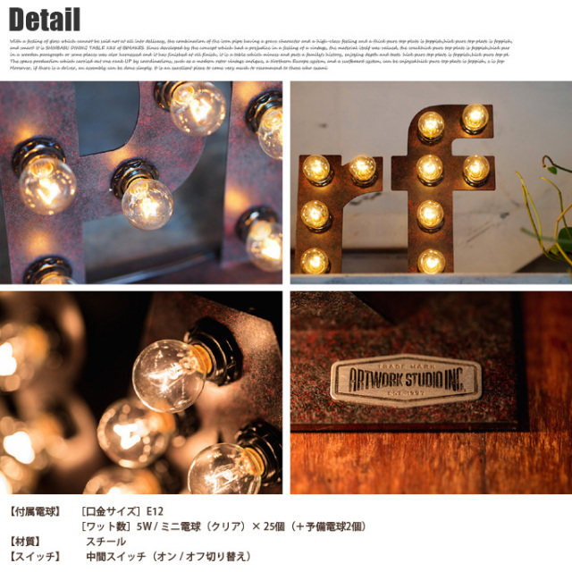 Sign Lamp OPEN(サインランプ オープン) AW-0403V アートワーク 