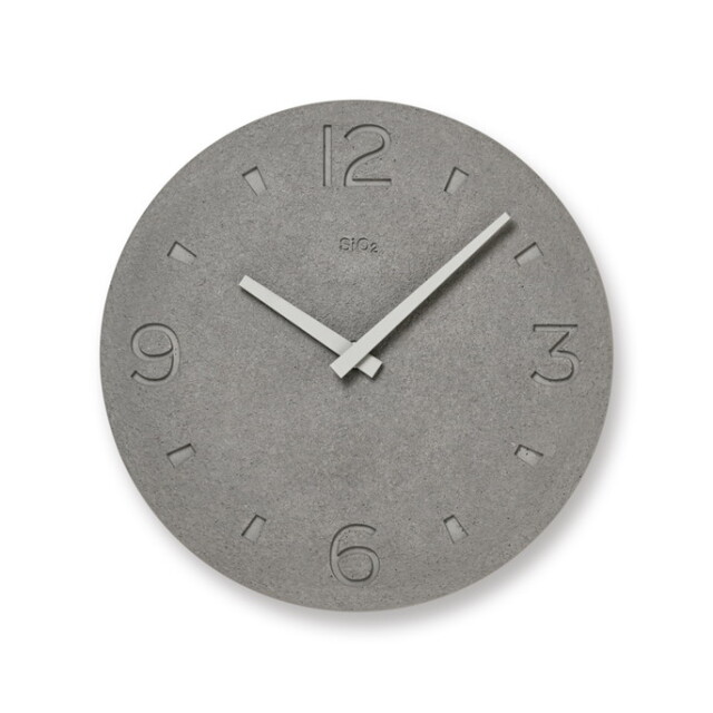 掛け時計 Diatomaceous Earth Watch（Scraping finish） 珪藻土の時計