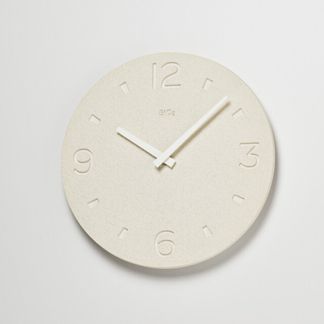 掛け時計 Diatomaceous Earth Watch（Scraping finish） 珪藻土の時計