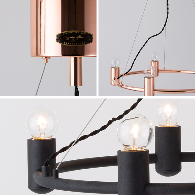 HERMOSA ハモサ ボルドーシャンデリア GL-007 ブラック HERMOSA ハモサ