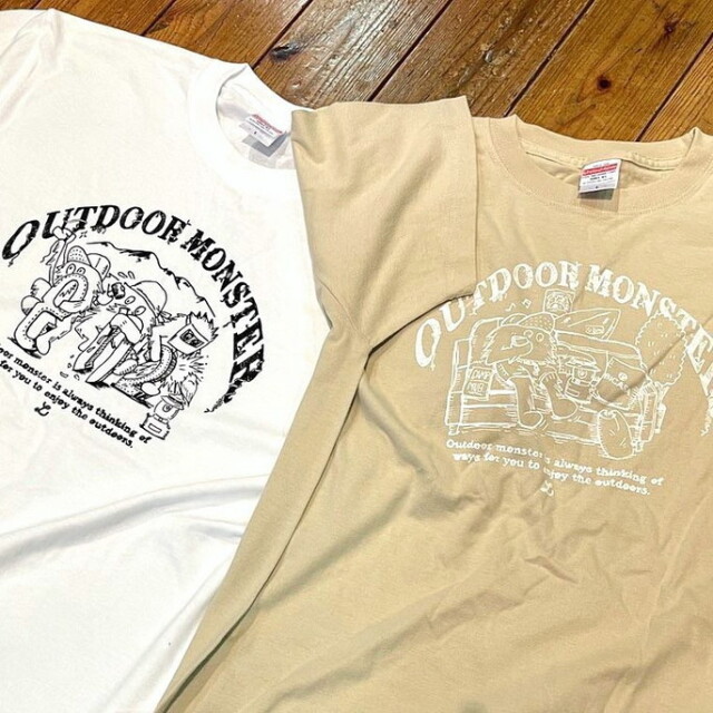 半袖シャツ OUTDOOR MONSTER MOUSOU-ASOBI（BICASA） T-shirt Charcoal