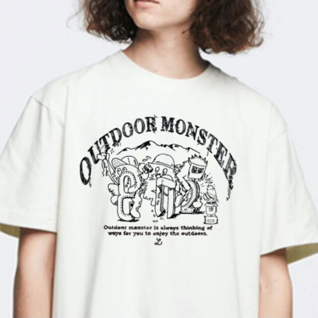 半袖シャツ OUTDOOR MONSTER MOUSOU-ASOBI（BICASA） T-shirt Charcoal