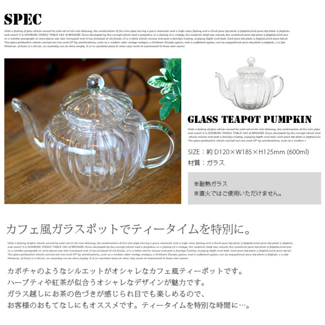 ガラスティーポット 