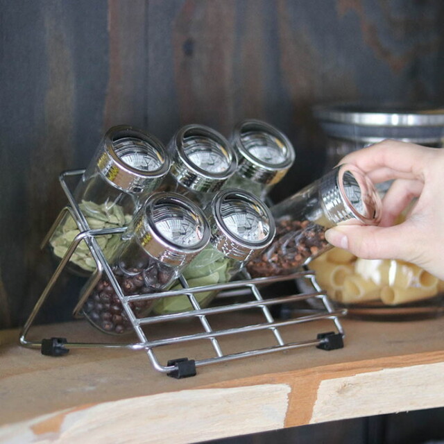 スパイスラック 6 BOTTLE SPICE RACK 6ボトル スパイス ラック