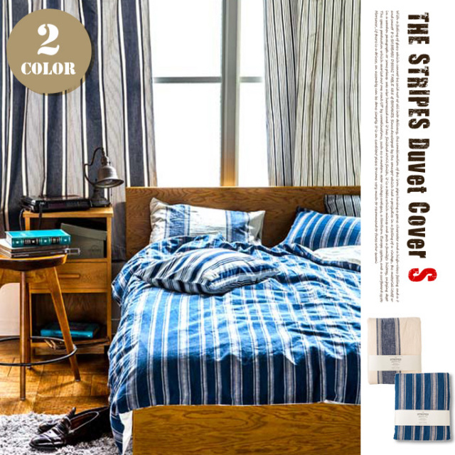 THE STRIPES(ザ ストライプス） デュベカバー S（布団カバー） Basshu  