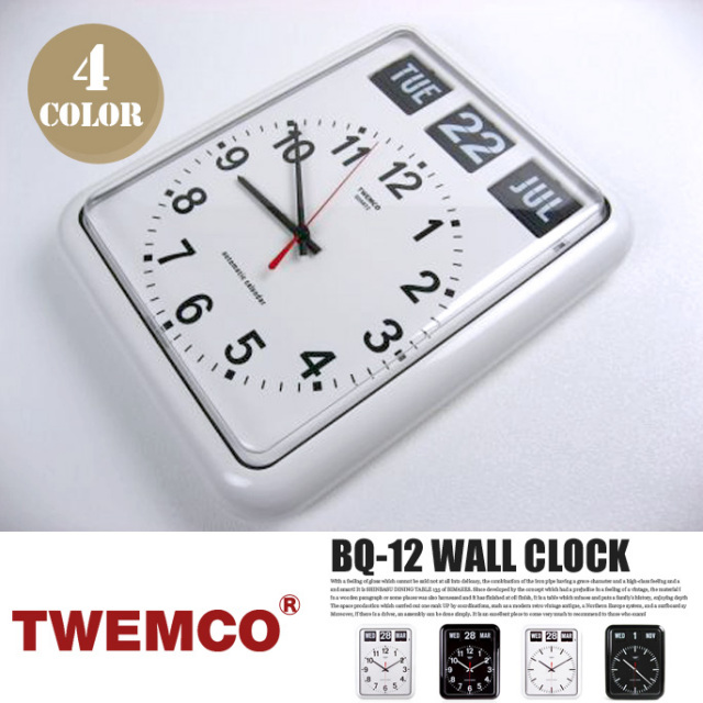 BQ-12 WALL CLOCK(ウォールクロック) パタパタクロック TWEMCO  