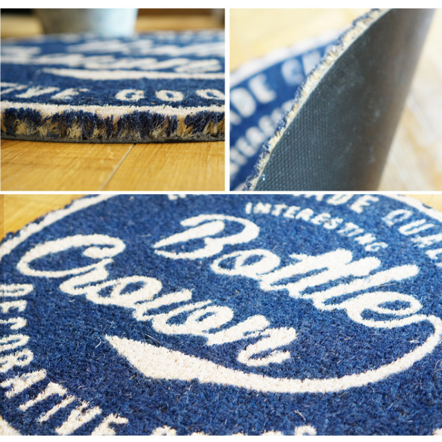 コイヤーマット ボトルクラウン(COIR MAT BOTTLE CROWN) 玄関マット  