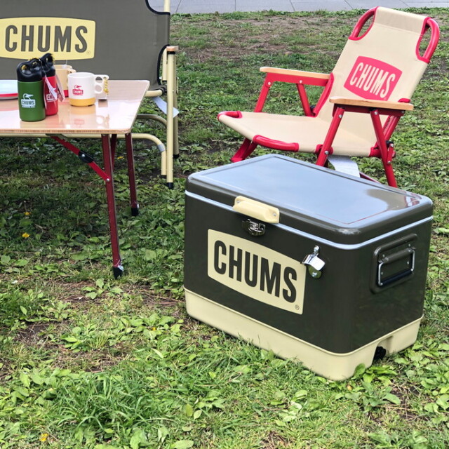 CHUMS Steel Cooler Box 54L チャムススチールクーラーボックス54L デザイナーズ家具 デザインインテリア雑貨  ＢＩＣＡＳＡ（ビカーサ） 送料無料 家具通販 激安ショップクーラー・ジャグハードクーラー CHUMS ポーテージピクニッククーラー 30L