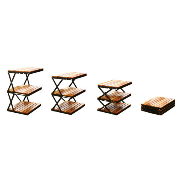 ウッドラック two tone wood rack 3step 2トーンウッドラック 3段