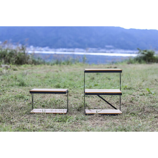 ウッドラック two tone wood rack 3step 2トーンウッドラック 3段