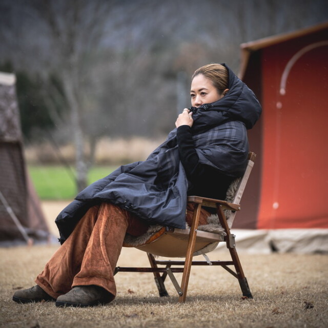 ストール Hooded Down Stole フーデッドダウンストール キャンプ用品