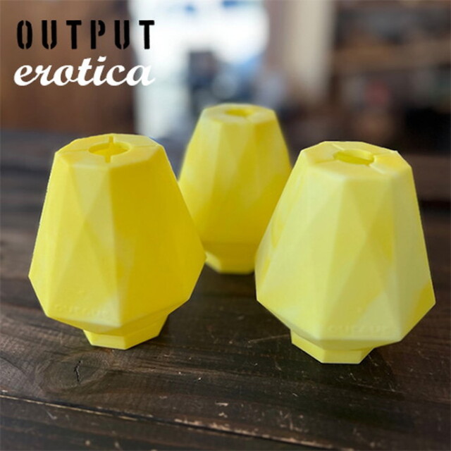 シリコンランタンシェード erotica 蓄光yellowマーブル