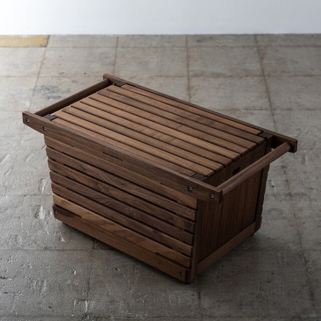 コンテナ蓋 solid top panelM walnut ソリッドトップパネルM