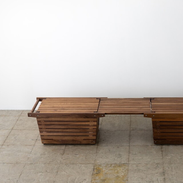 コンテナ蓋 solid top panelM walnut ソリッドトップパネルM