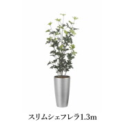 スリムシェフレラ1.3（ポリ製）   造花 光触媒 フェイクグリーン 2532A280-19 リビング 消臭 華やか