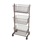 ラック ダルトン DULTON ワイヤ ラック ウィズ キャスターズ WIRE RACK WITH CASTORS H20-0283 スチールラック バスケット 