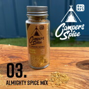 アウトドアスパイス キャンパーズスパイス オールマイティスパイスミックス CAMPERS SPICE No3 Almighty Spice Mix けむりの スパイス 調味料 おいしい バーベキュー BBQ キャンプ ソロキャンプ 八王子