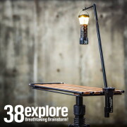 フック 38エクスプロー 38explore アシノフック ASINOHOOK 収納式フック ランタンスタンド アーム 