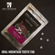 タブレット オーラルマウンテン ORAL MOUNTAIN  TOOTH TAB （ブドウ味　10g 50粒入）  歯磨きタブレット 自歯磨き粉 ヒドロキシアパタイト含有食品 