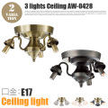 3灯シーリング本体(口金・E17) 3LIGHTS CEILING AW-0428 照明パーツ・本体 アートワークスタジオ ART WORK STUDIO