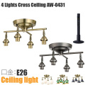 4灯クロスシーリング本体(口金・E26) 4LIGHTS CROSS CEILING AW-0431 照明パーツ・本体 アートワークスタジオ ART WORK STUDIO