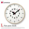 掛時計 ふんぷんくろっく Lサイズ fun pun clock YD14-08 L タカタレムノス Lemnos