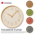 掛時計 トムソンペーパー ウォール クロック THOMSON PAPER Wall clock NY16-09 タカタレムノス Lemnos