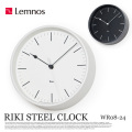掛時計 リキスチールクロック RIKI STEEL CLOCK WR08-24 タカタレムノス Lemnos