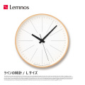 掛時計 ラインの時計 Lサイズ YK16-02 L タカタレムノス Lemnos