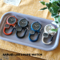 時計サルエイ エルイーディー ルーぺ ウォッチカラビナ型ウォッチ