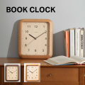掛時計 BOOK CLOCK ブッククロック インターゼロ CH-074 時計 かけ時計  アクリル 無垢材  スイープムーブメント 寝室