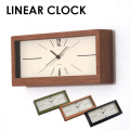 時計 LINEAR CLOCK 掛け時計 インターゼロ CH-078 掛け置き兼用時計 静音時計 アメリカンビンテージ スタイリッシュ 寝室 おしゃれ 西海岸