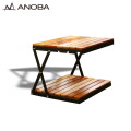 ウッドラック アノバ ANOBA 2トーンウッドラック 2段 two tone wood rack 2step AN037 マルチユースラック サイドテーブル テーブル