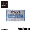 マット ポストジェネラル POST GENERAL トゥーゴーマット ノーティス TO-GO MAT NOTICE 982040028 玄関マット エントランスマット 靴脱ぎ用マット ハンドメイド