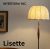 INTERFORM インターフォルム Lisette リゼット フロアライト 北欧 LED対応 おしゃれ フレンチビンテージ 間接照明