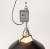 AMPERSAND FACTORY AMP ALU SHADE SQ MEDIUM SWITCH AL/BK ペンダント