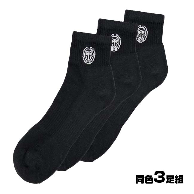 ユニセックス ANCHOR アンカー アンクル ムーブ ソックス 3P S1490007-BKブラック
