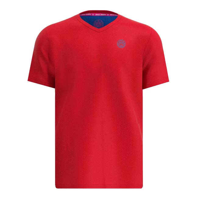 【SALE】ジュニア(ボーイズ) CREW インサイドアウト Vネック 半袖Tシャツ 「定番」 B1620004-RDBL レッド×ブルー