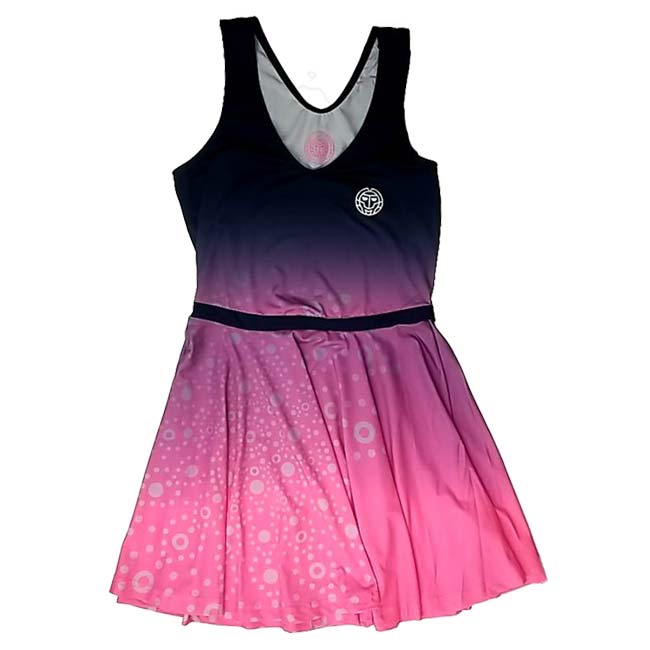 【SALE】2023 SP ジュニア(ガールズ) COLORTWIST ドレス G1300001-PKDBL ピンク×ダークブルー