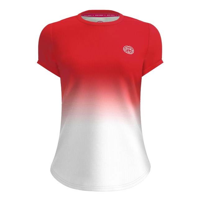 【SALE】ジュニア(ガールズ) CREW グラディエント 半袖Tシャツ 「定番」 G1620002-RDWH レッド×ホワイト