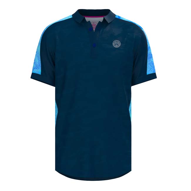 【SALE】2024 SS メンズ BEACH SPIRIT ビーチスピリット 半袖ポロシャツ M1350005-DBLBL ダークブルー×ブルー