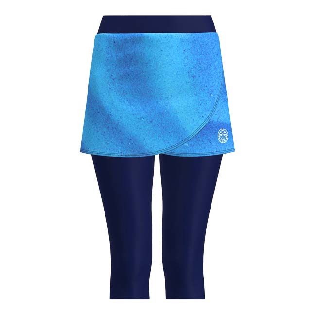 【SALE】2024 SS レディース BEACH SPIRIT ビーチスピリット スカプリ スカート付きカプリパンツ W1410003-DBLBL