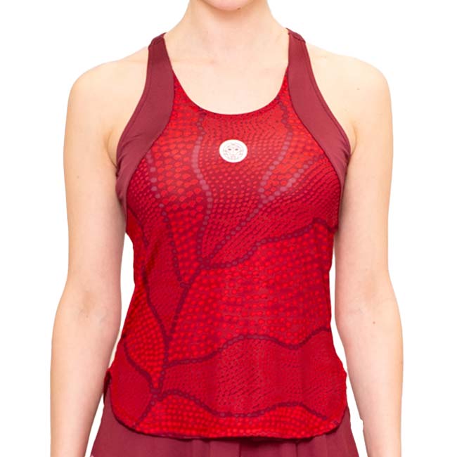 【SALE】2023 FA レディース PROTECTED LEAFS タンクトップ W1580001-BO ボルドー