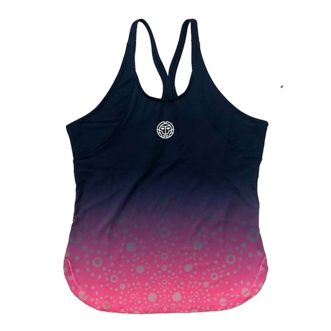 【SALE】2023 SP レディース COLORTWIST タンクトップ W1580001-PKDBL ピンク×ダークブルー