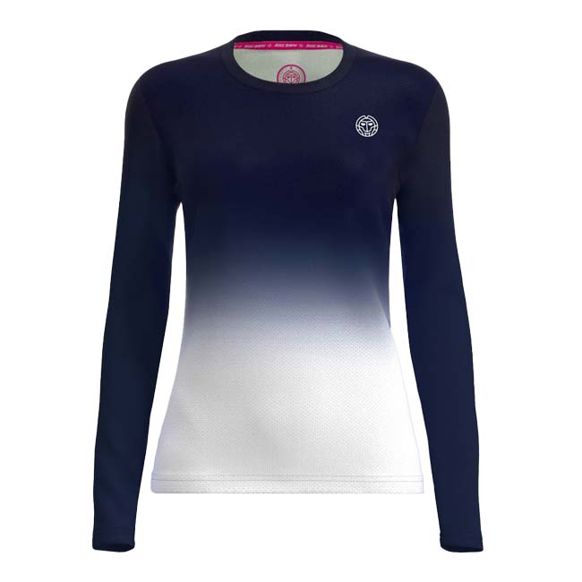 【SALE】レディース CREW グラディエント 長袖Tシャツ「定番」 W1330001-DBLWH ダークブルー×WH