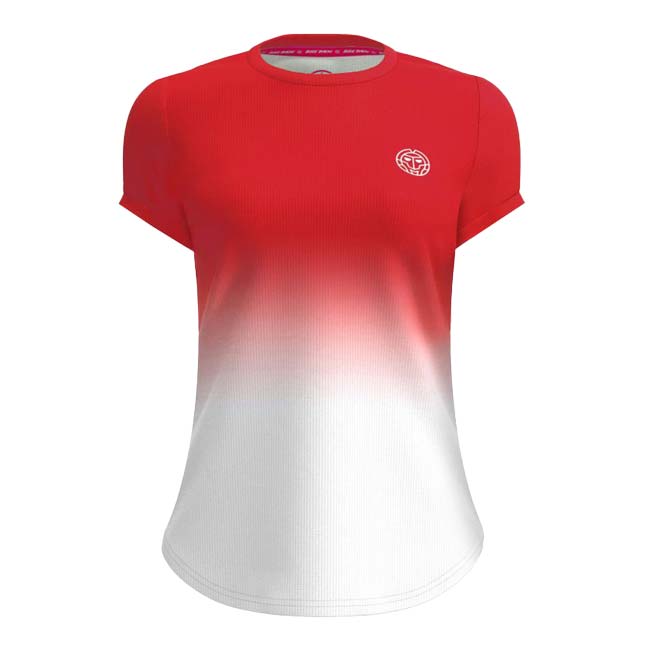 【SALE】レディース CREW グラディエント 半袖Tシャツ 「定番」 W1620002-RDWH レッド×ホワイト